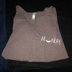 Lane Bryant “Monday” Knotted Front Sleep T-Shirt